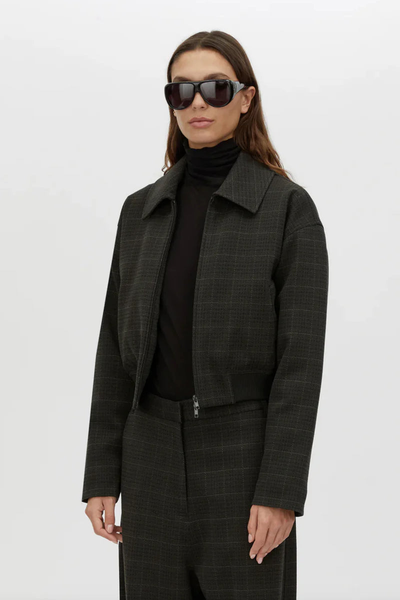 C&M Camilla & Marc Casio Cropped Bomber | Charcoal