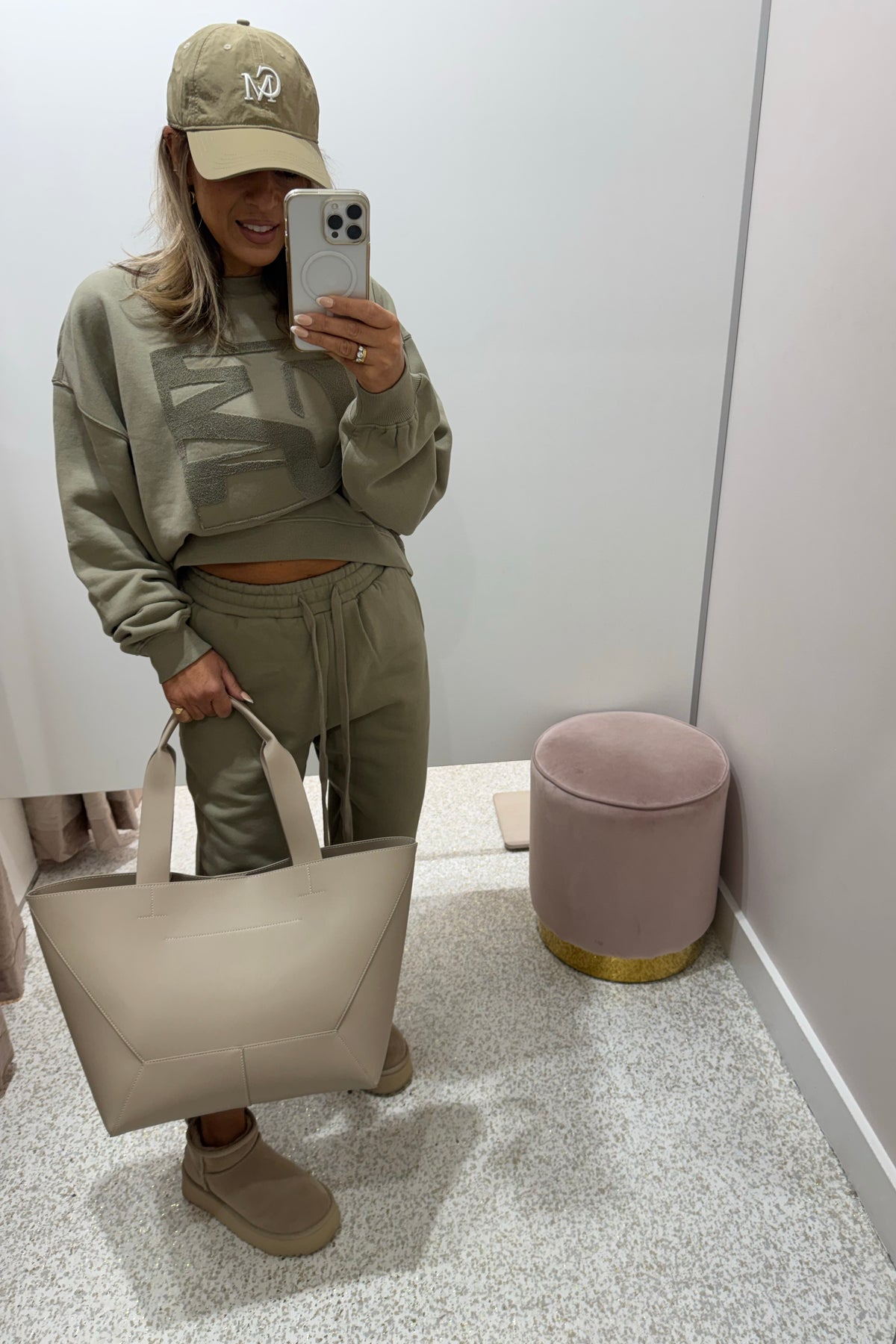 C&M Camilla & Marc Flocked Tracksuit Top | Clay