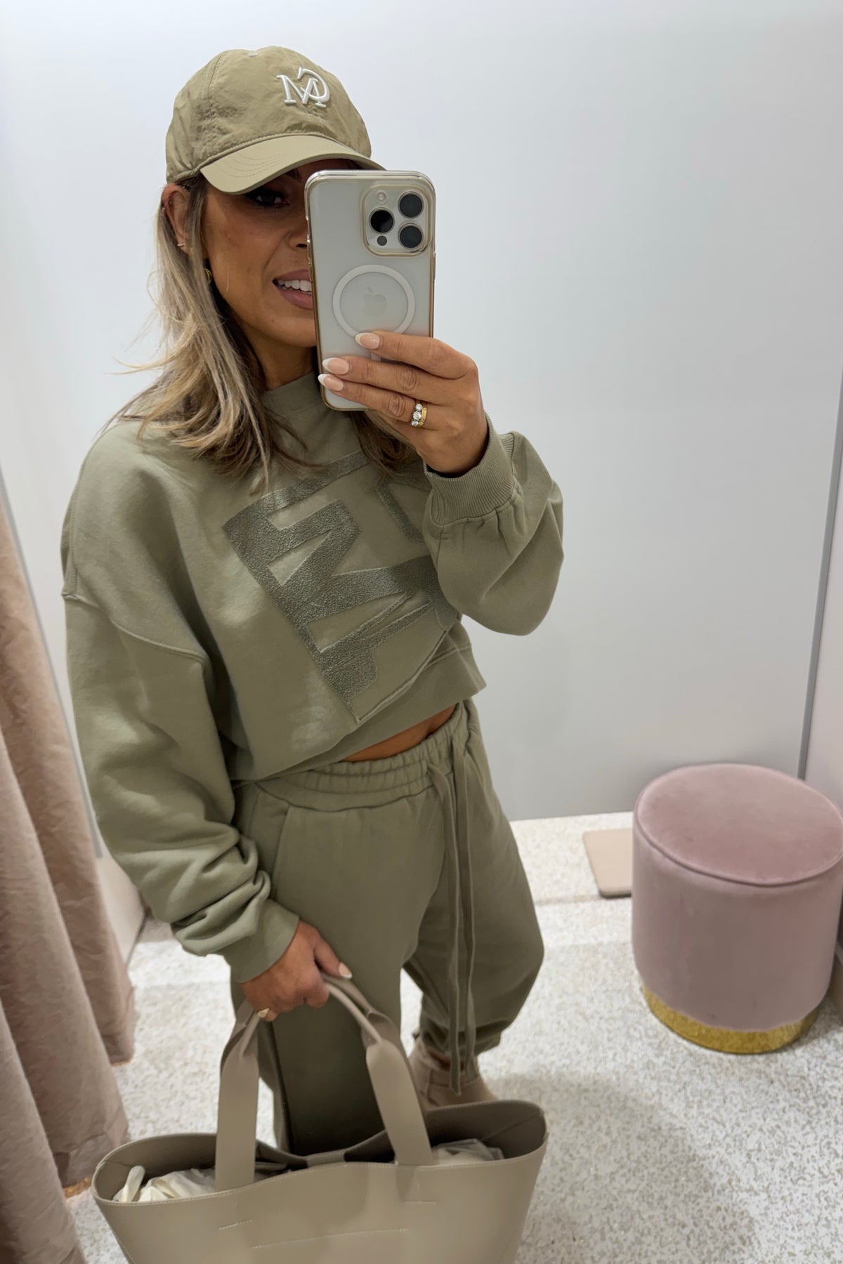 C&M Camilla & Marc Flocked Tracksuit Top | Clay