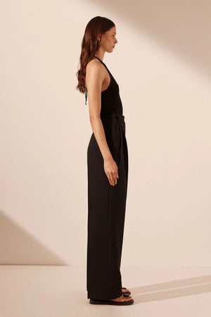 Shona Joy Irena High Waisted Tailored Pant | Black