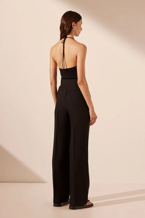 Shona Joy Irena High Waisted Tailored Pant | Black