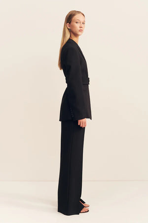 Shona Joy Irena Hourglass Blazer with Belt | Black