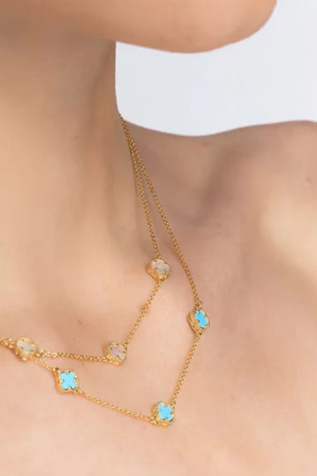 Liberte Duchess Mother Of Pearl Necklace | Gold