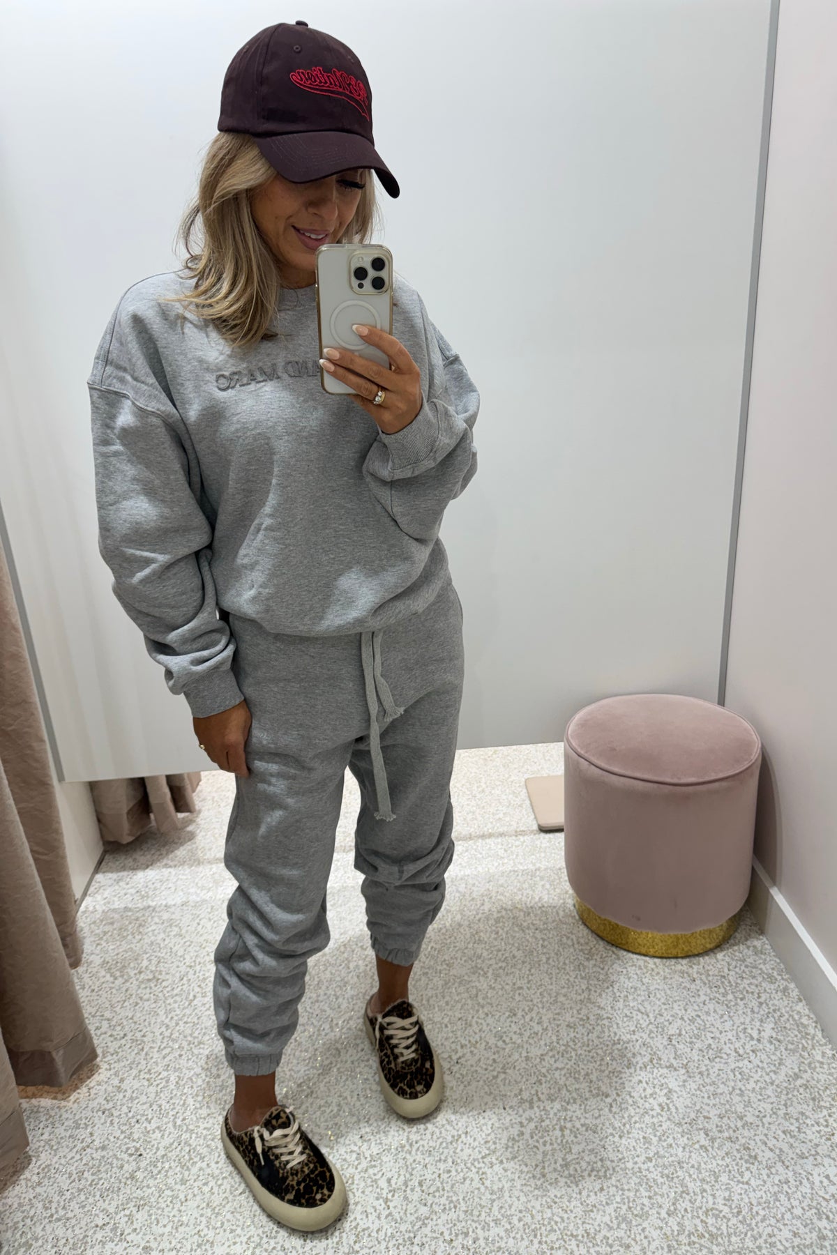 C&M Camilla & Marc Tia Logo Track Pant | Grey Marle