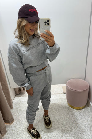 C&M Camilla & Marc Tia Logo Track Pant | Grey Marle