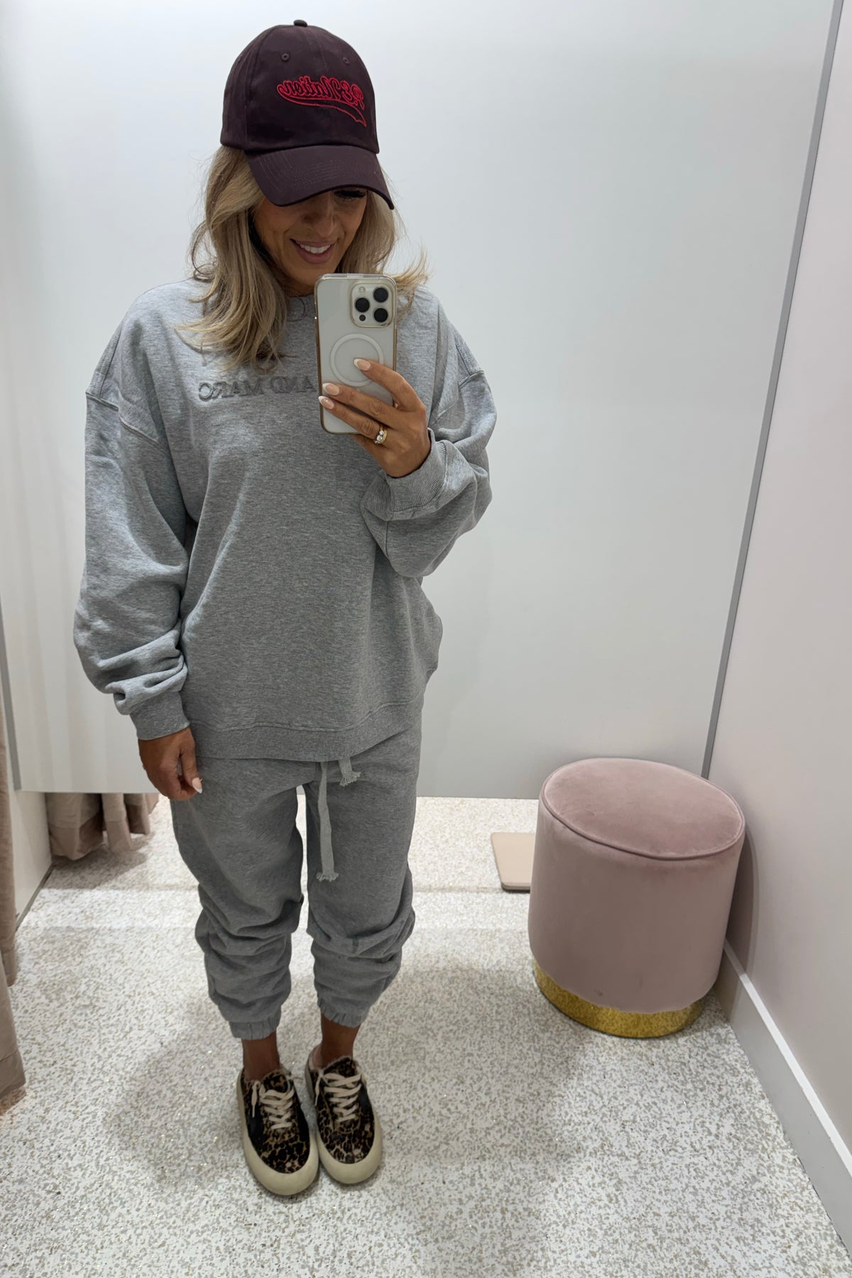 C&M Camilla & Marc Tia Logo Track Pant | Grey Marle