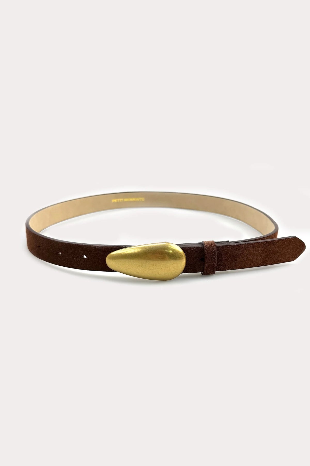 Petit Moments Odessa Belt | Dark Brown/Gold