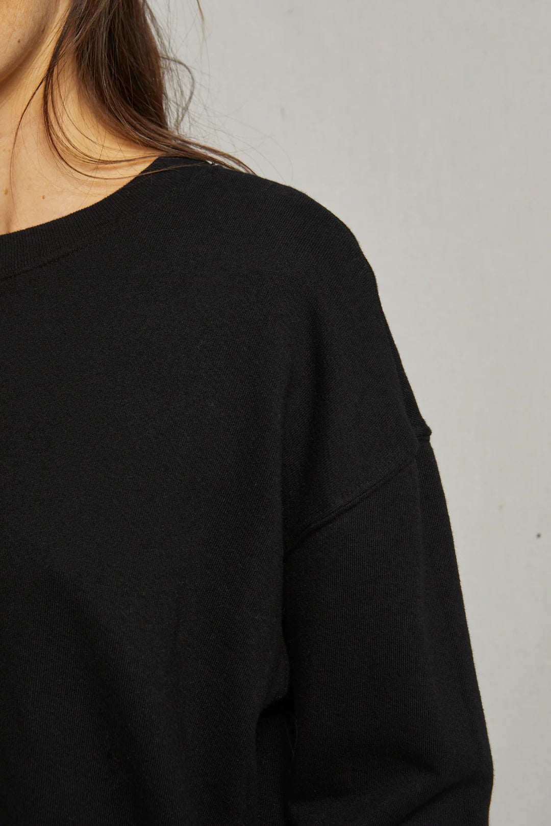 Perfect White Tee Tyler Pullover Sweatshirt | True Black
