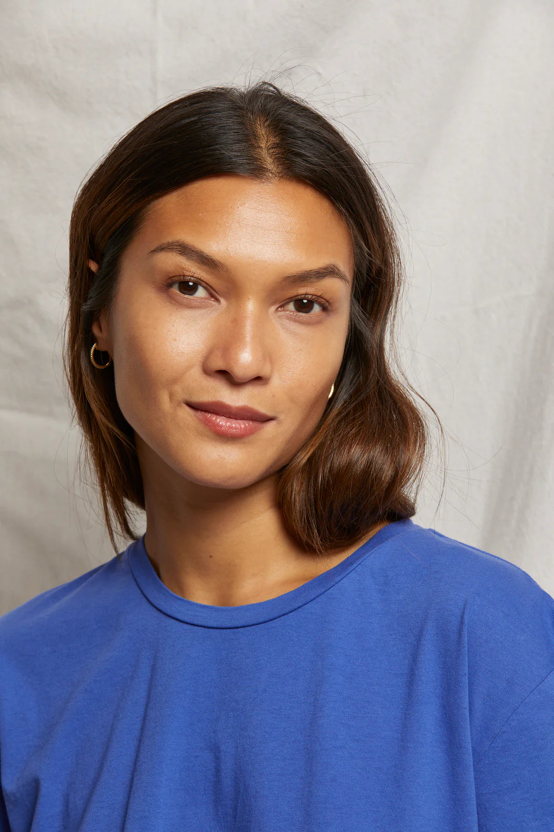 Perfect White Tee Harley Boxy Crew Tee | Violet Blue