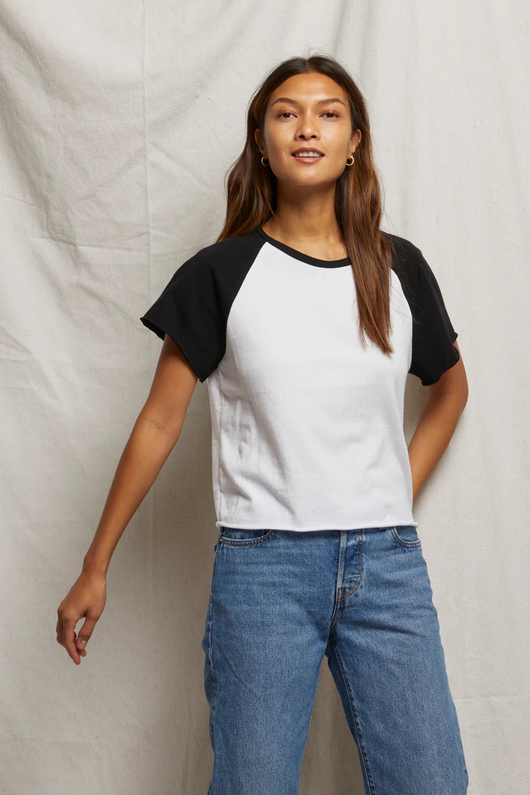 Perfect White Tee Britt | White/Black