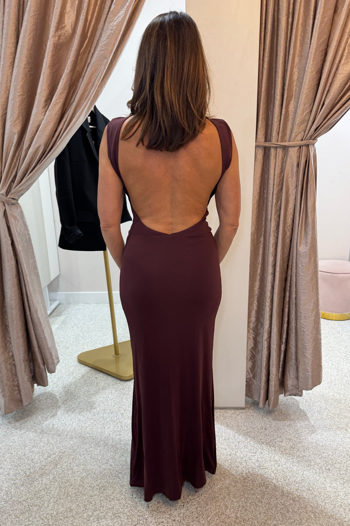 Bec + Bridge Brigitte Cowl Neck Maxi Dress | Blackberry - Fifi & Annie Bec + Bridge Brigitte Cowl Neck Maxi Dress | Blackberry - Fifi & Annie