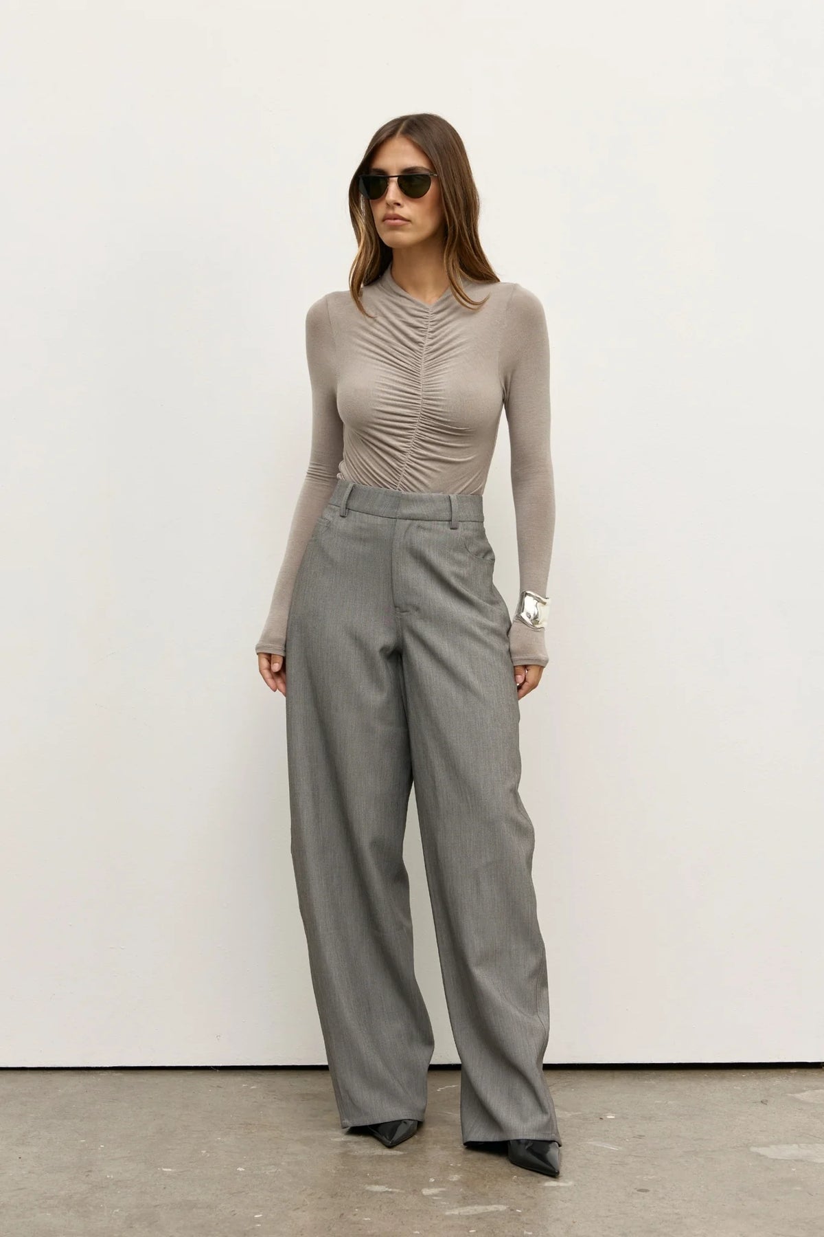 Bayse Brand Kelsie Bodysuit | Dove Grey  || Pre-Order ETA 10/07/2026