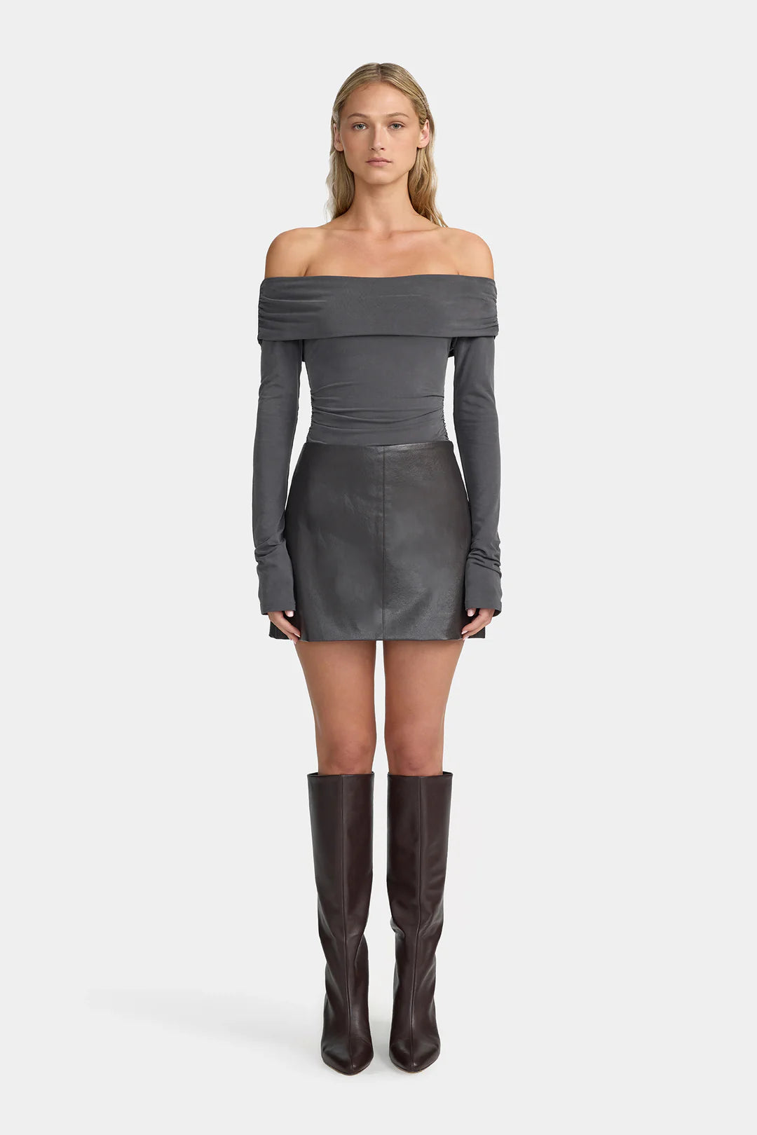 Ownley Morriset Mini Skirt | Graphite
