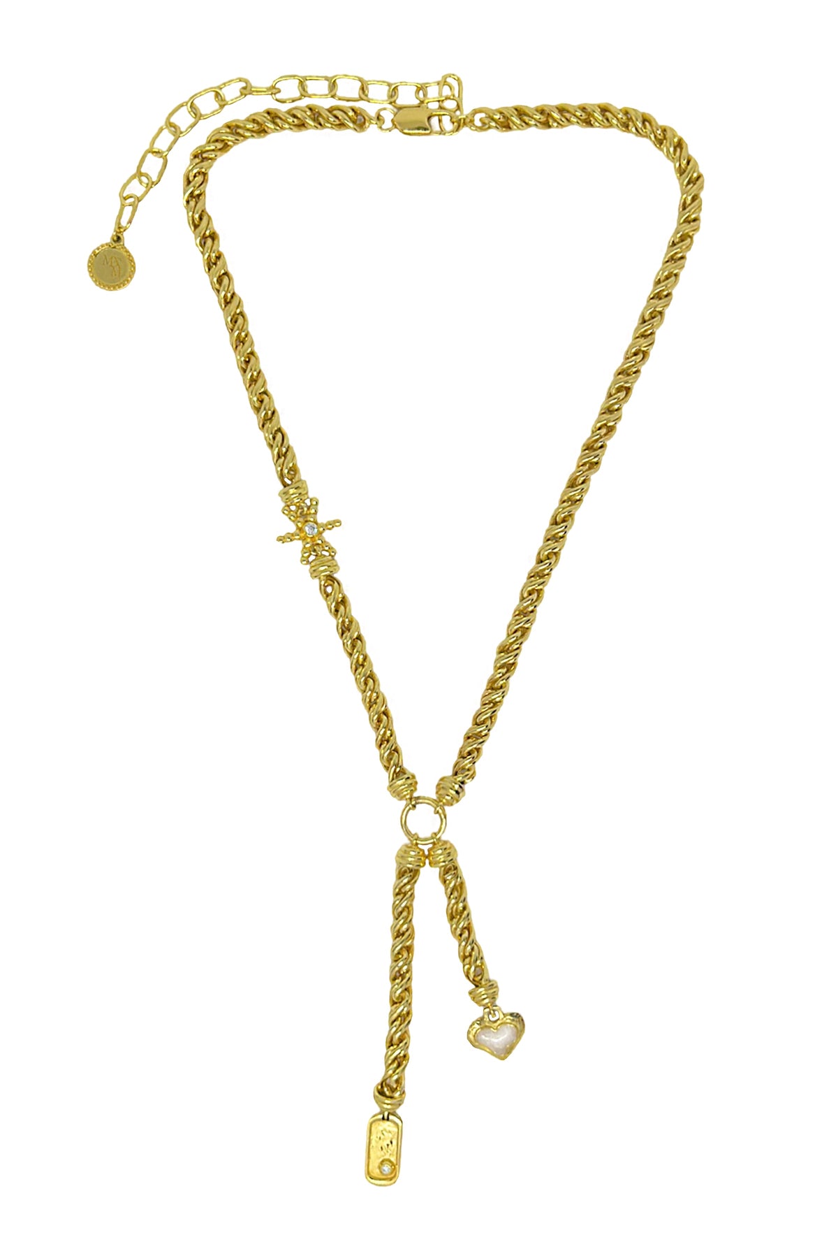 Mountain & Moon Cassia Necklace | Gold