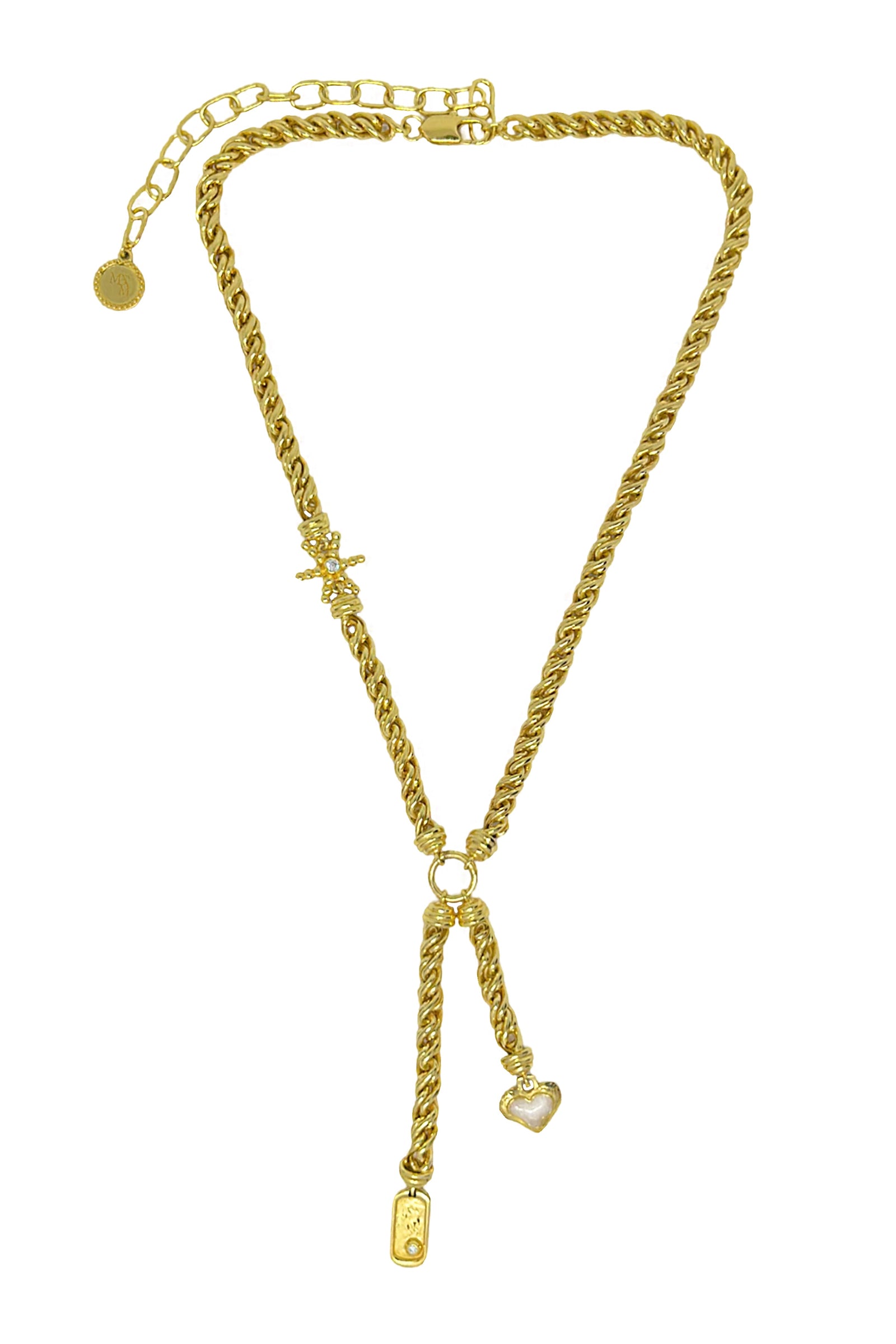 Mountain & Moon Cassia Necklace | Gold
