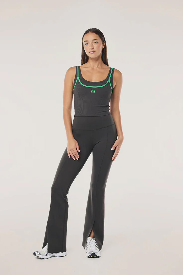 P.E Nation Elevation Flare Legging | Caviar
