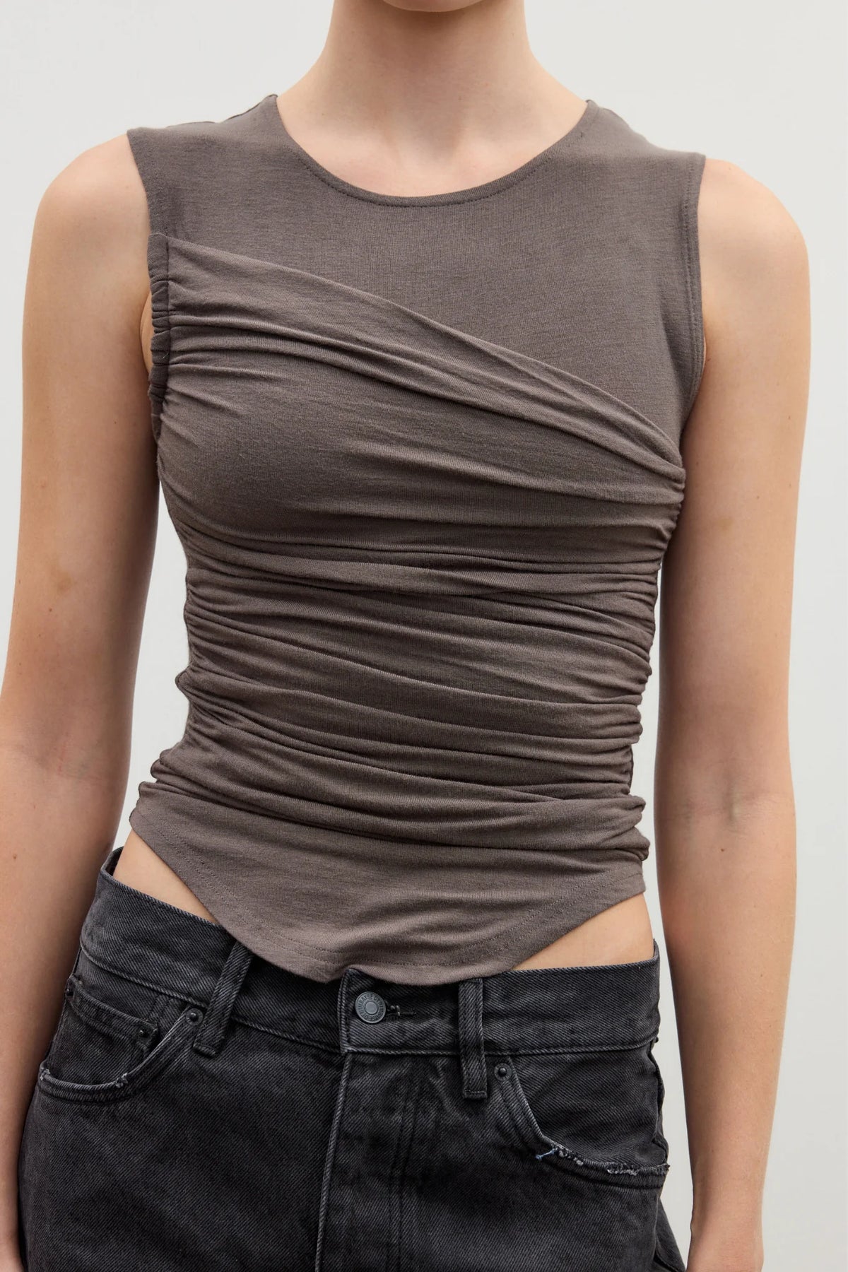 Bayse Brand Roselani Sleeveless Top | Smoke