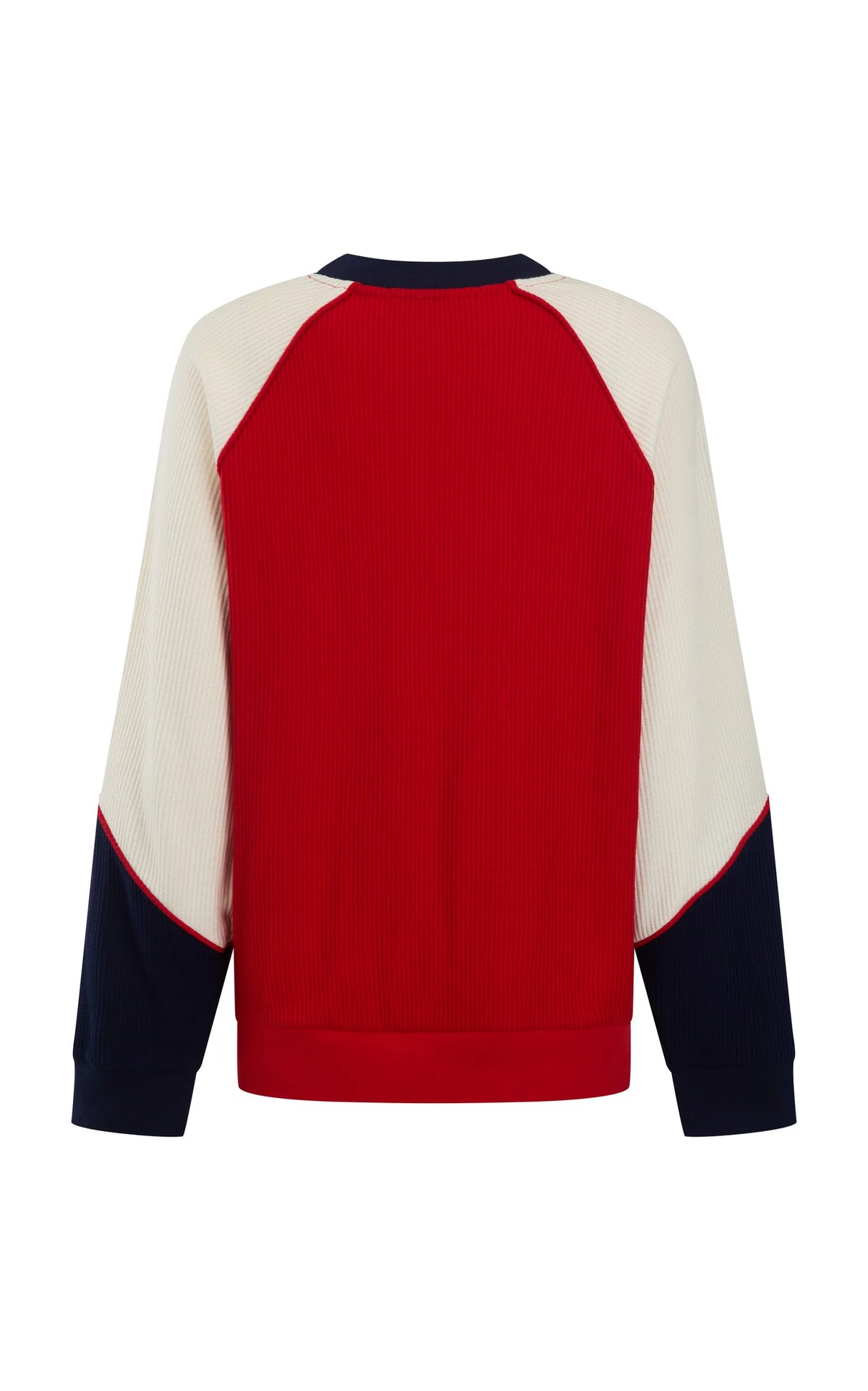 Araminta James Races Waffle Sweatshirt | Poppy Red