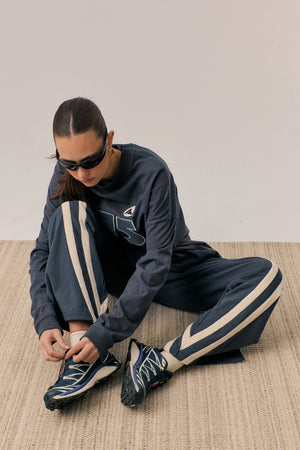 Araminta James Daytona Long Sleeve Top | Washed Black