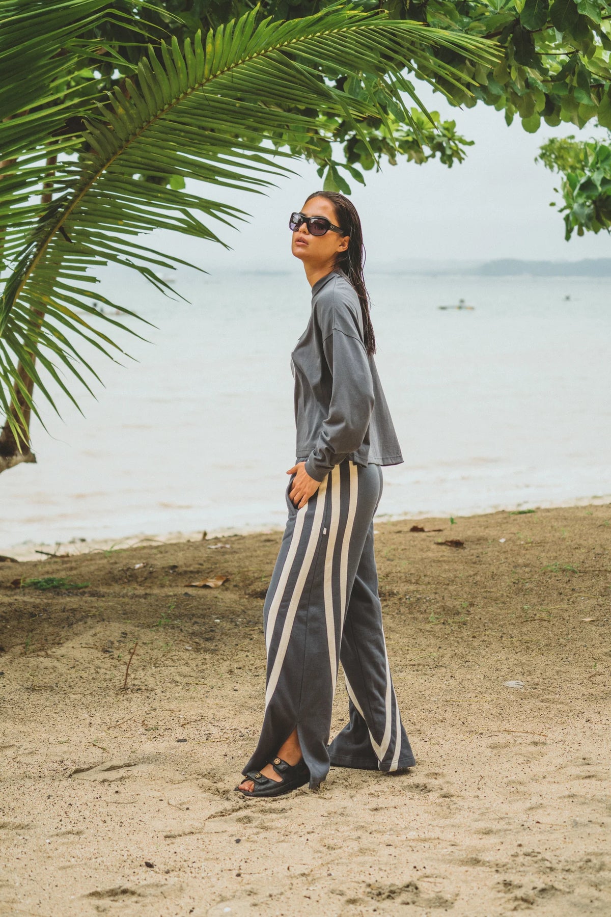 Araminta James Races Trackpant | Washed Black