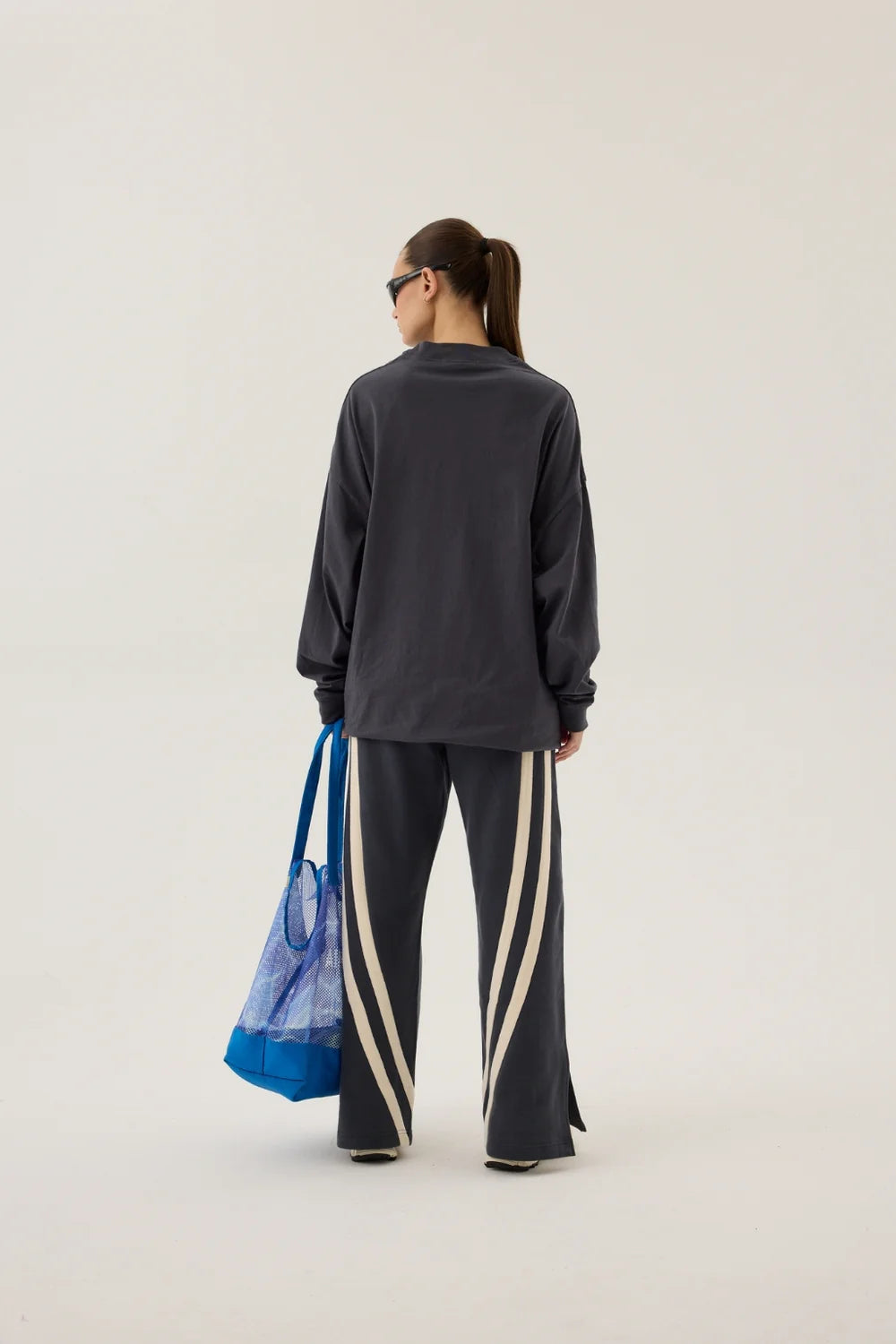 Araminta James Daytona Long Sleeve Top | Washed Black