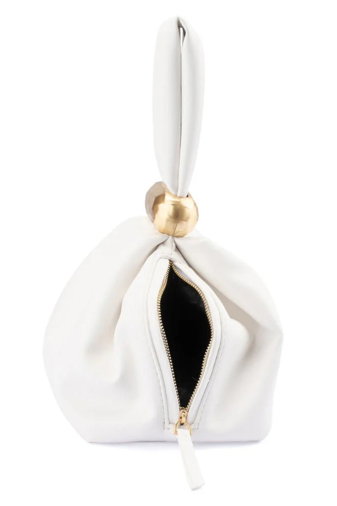 Olga Berg The Lenni Pouch Bag | White