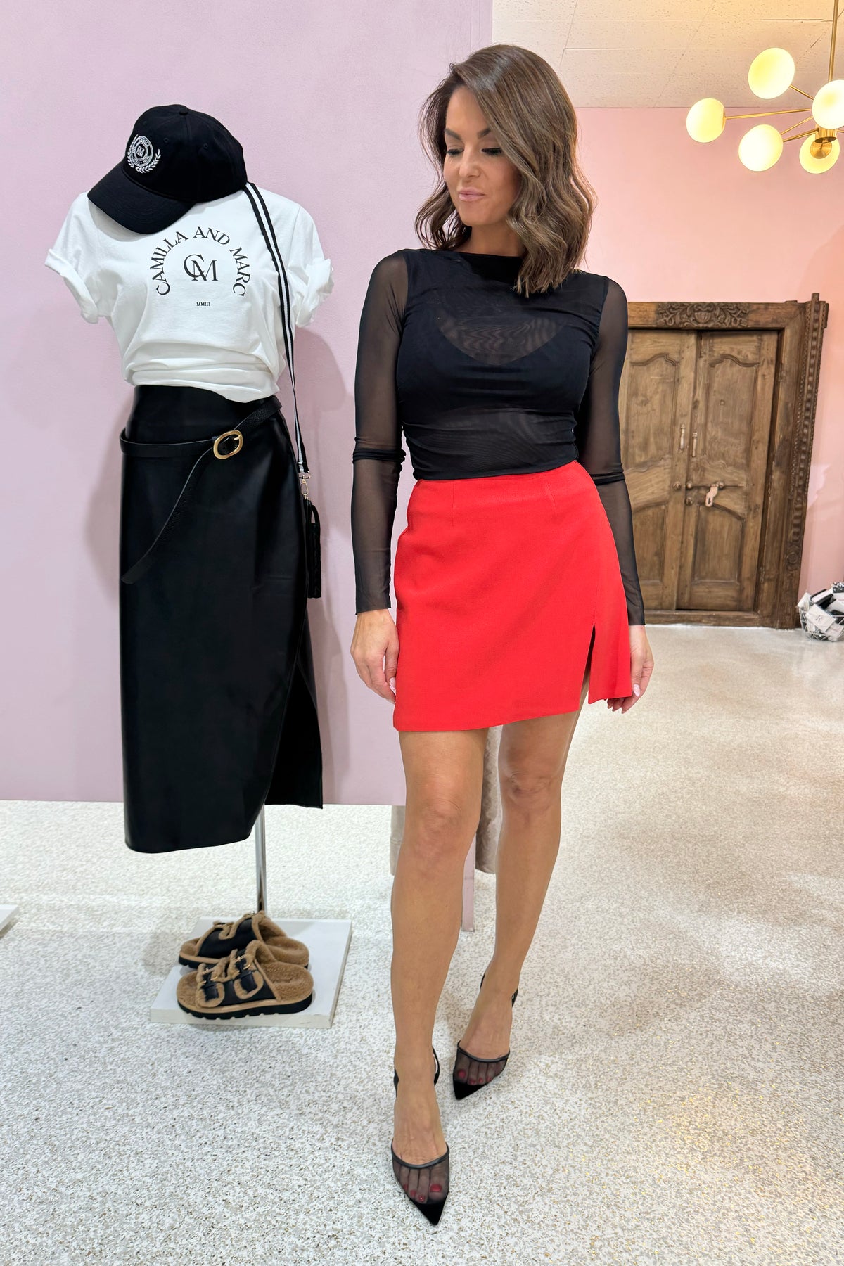 Nookie Caroline Mini Skirt | Red