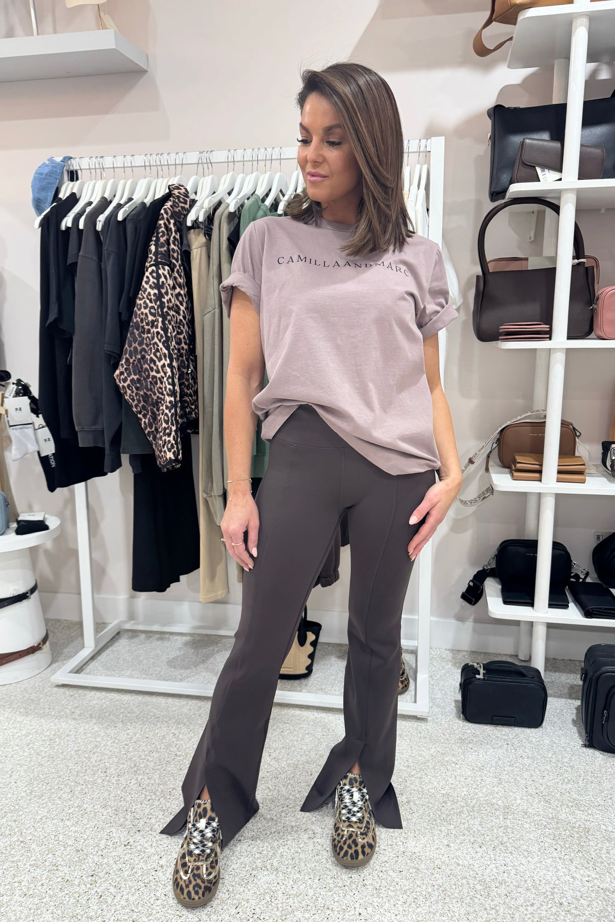 C&M Camilla & Marc Capella Logo Tee | Ash Lilac