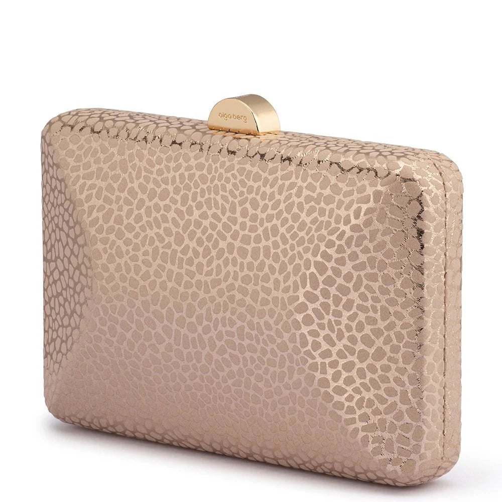 Olga Berg The Frankie Embossd Clutch | Blush