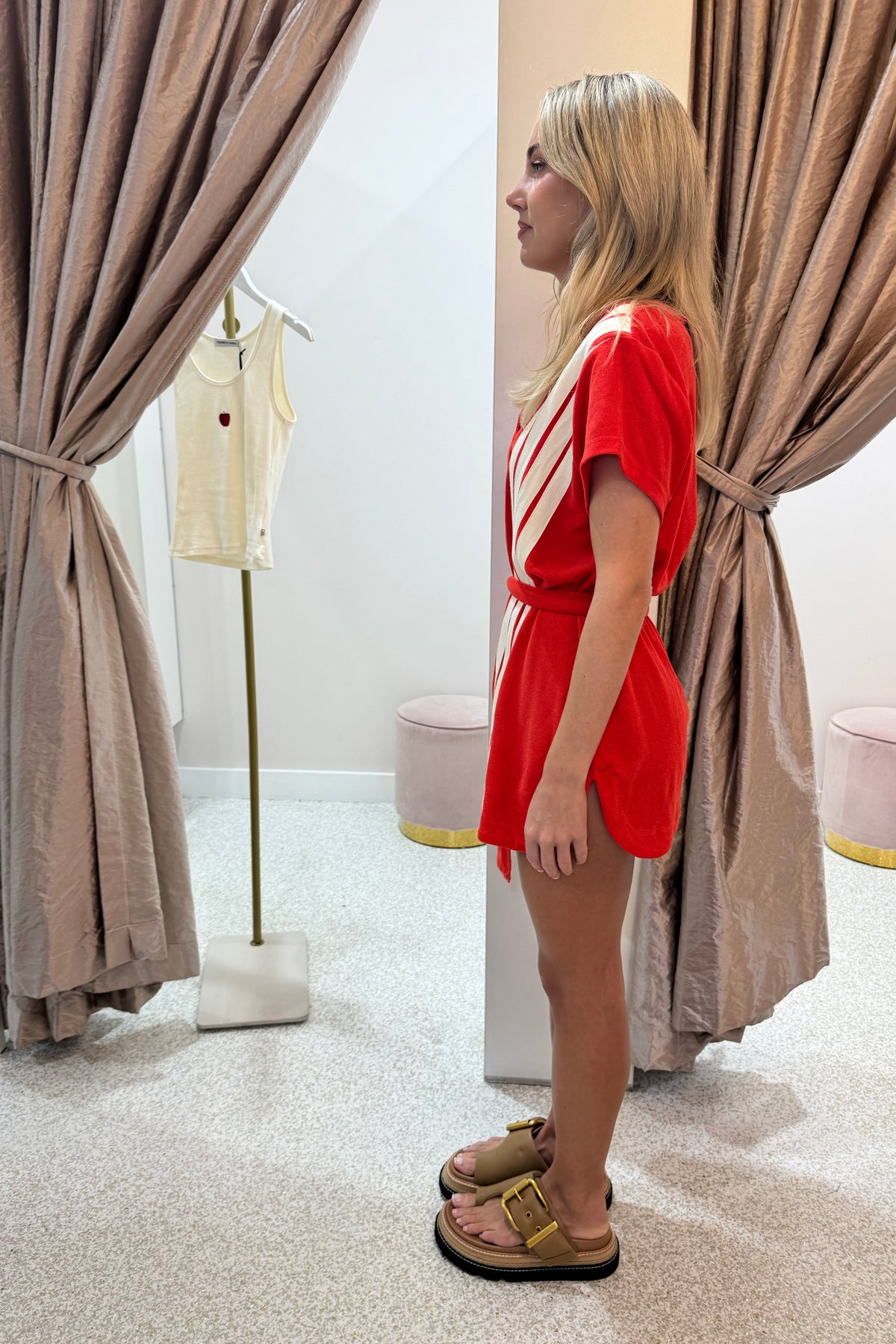 Araminta James Tropiques Terry Dess | Apple Red