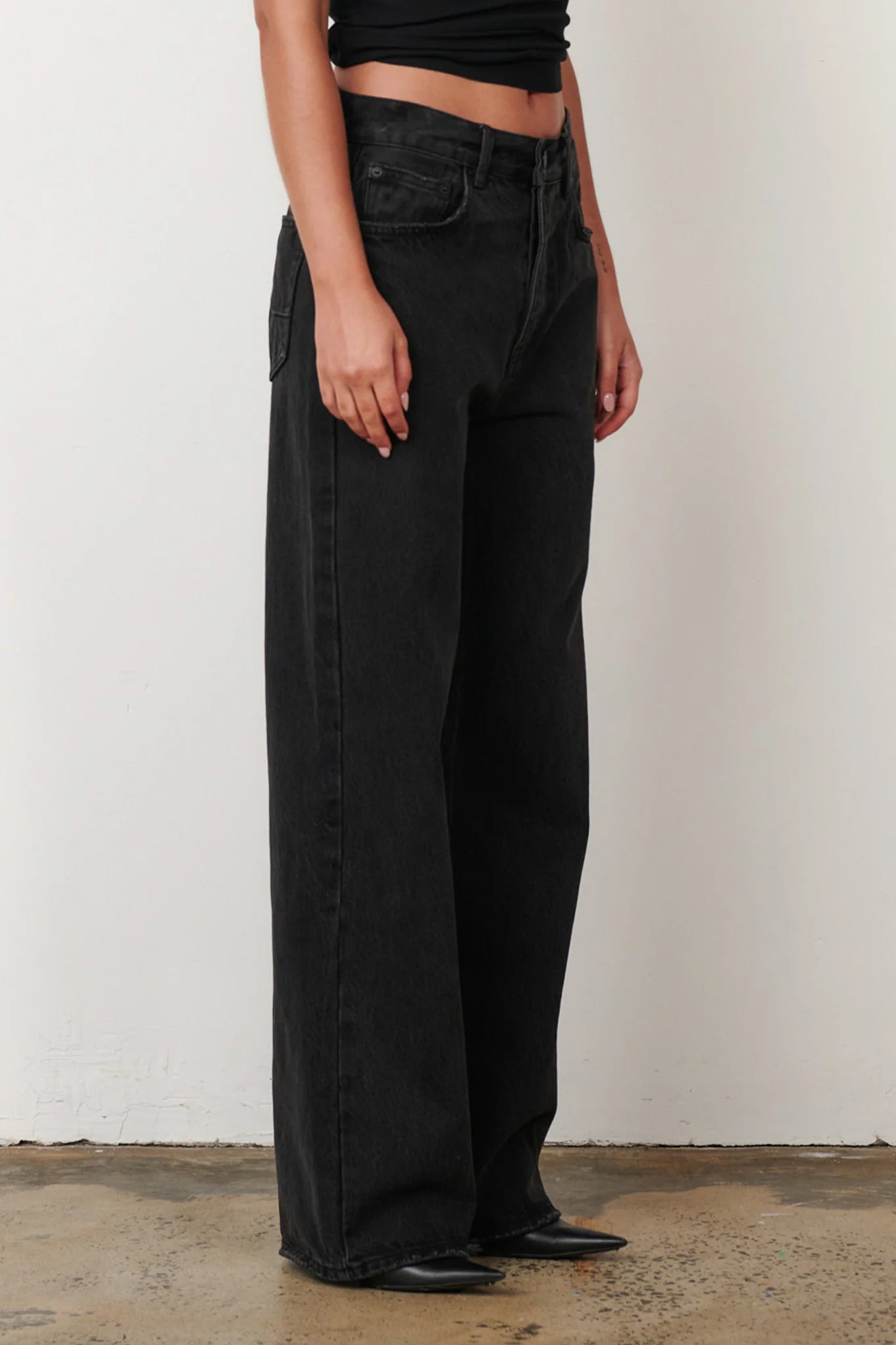 Bayse Brand Perry Denim Jeans | Backstage Black