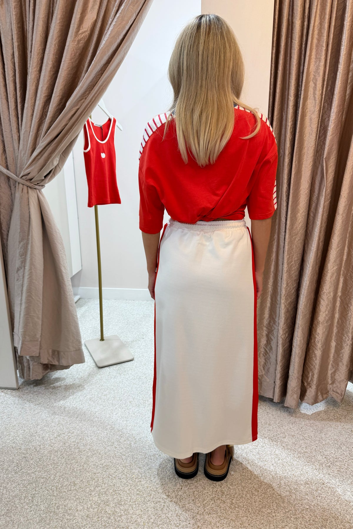 Araminta James Tiva Snap Skirt | Coconut