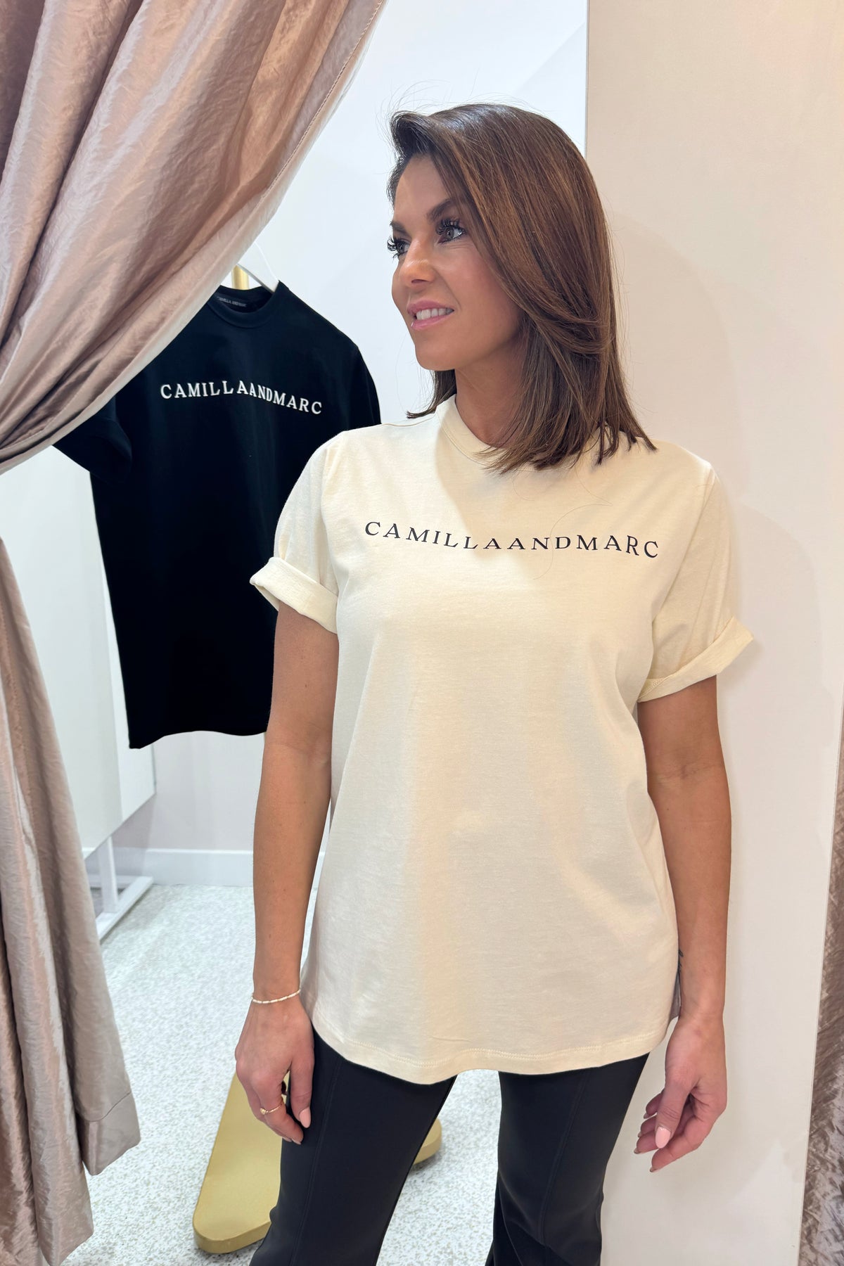 C&M Camilla & Marc Capella Logo Tee | Bone