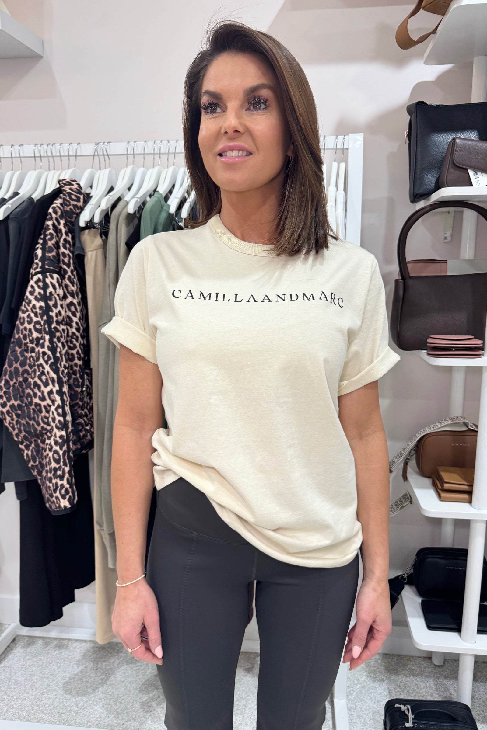 C&M Camilla & Marc Capella Logo Tee | Bone
