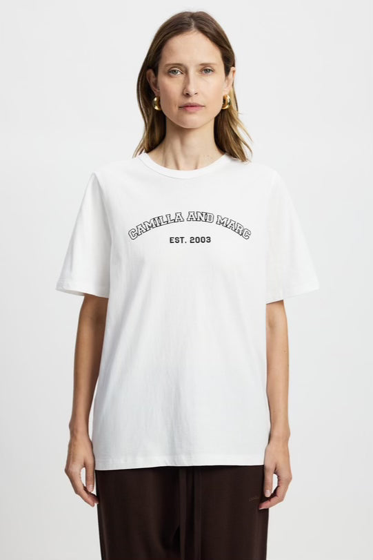 C&M Camilla & Marc Odessa Graphic Tee | Soft White