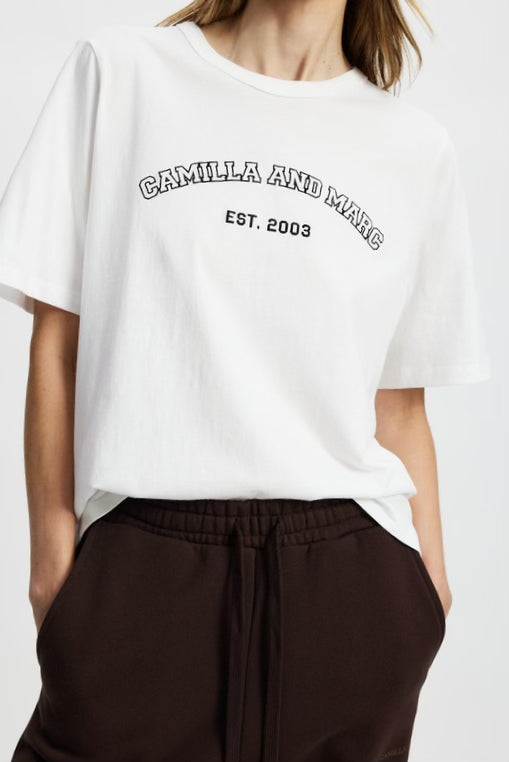 C&M Camilla & Marc Odessa Graphic Tee | Soft White