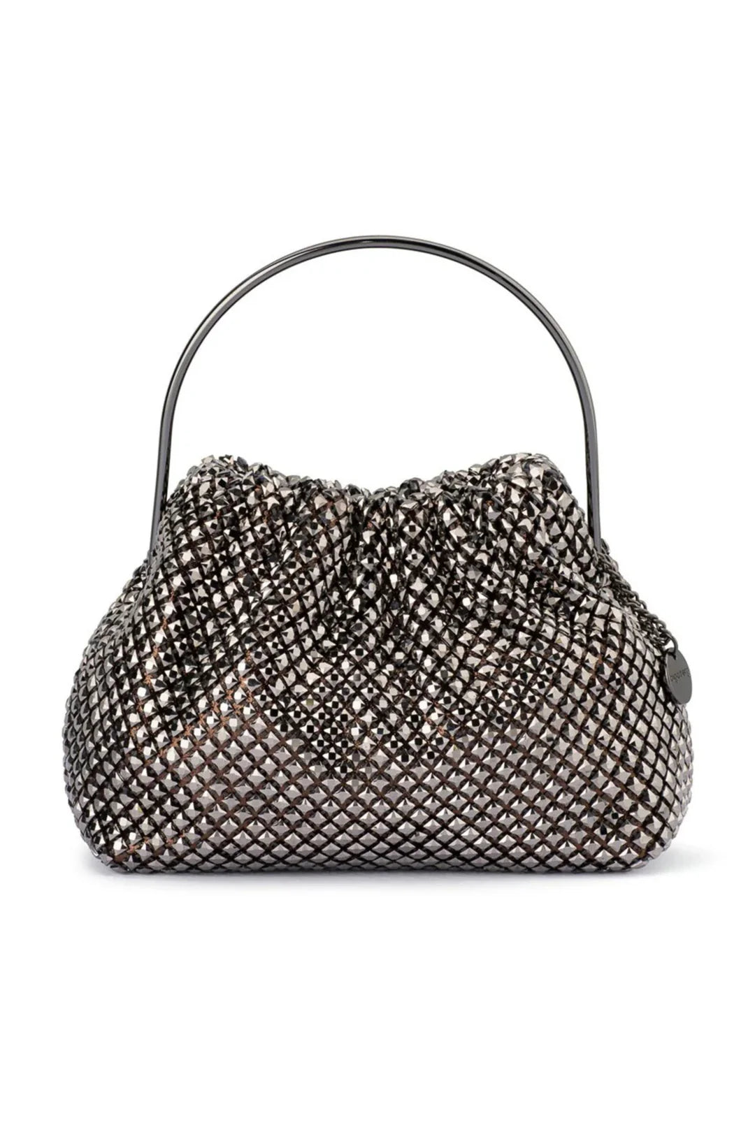 Olga Berg The Whitney Crystal Top Handle Clutch Bag | Bronze