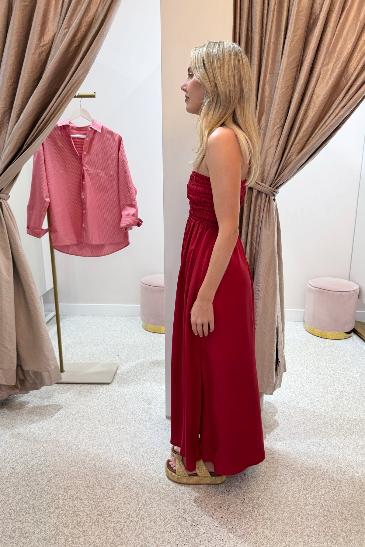 Nude Lucy Zuri Tencel Maxi Dress | Crimson