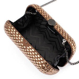 Olga Berg The Brooks Hotfix Clutch | Copper