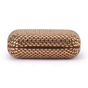 Olga Berg The Brooks Hotfix Clutch | Copper