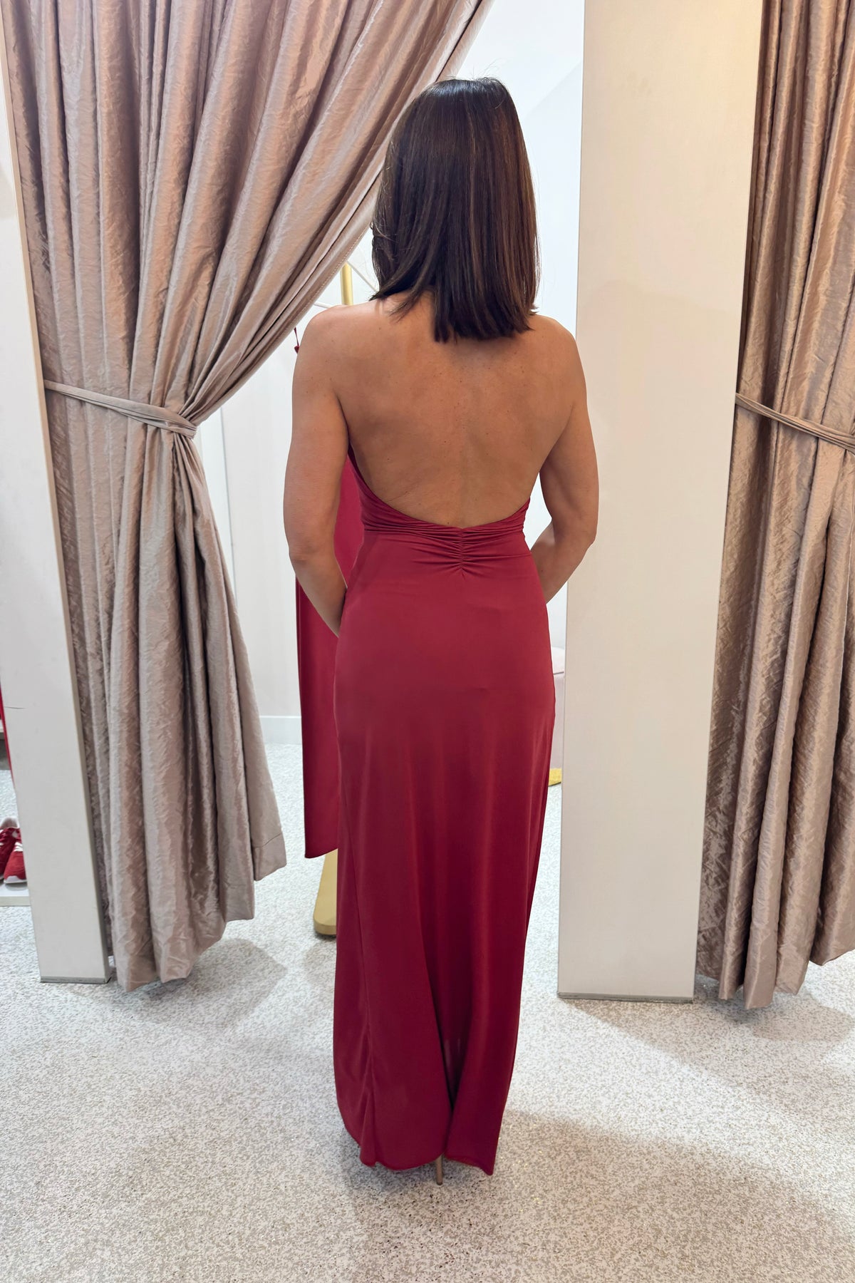 Bec + Bridge Susie Plunge Maxi Dress | Cherry