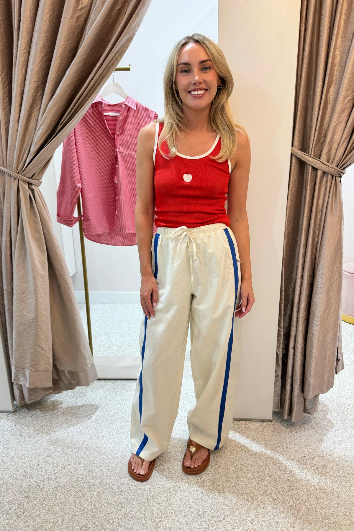 Araminta James Rico Linen Pant | Natural