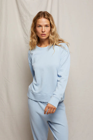 Perfect White Tee Tyler Pullover Sweatshirt | Sky Blue