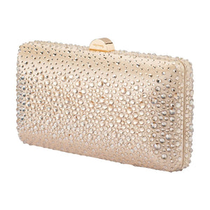 Olga Berg The Kira Hotfix Clutch | Champagne