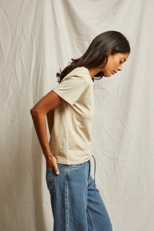 Perfect White Tee Harley Boxy Crew Tee | Putty
