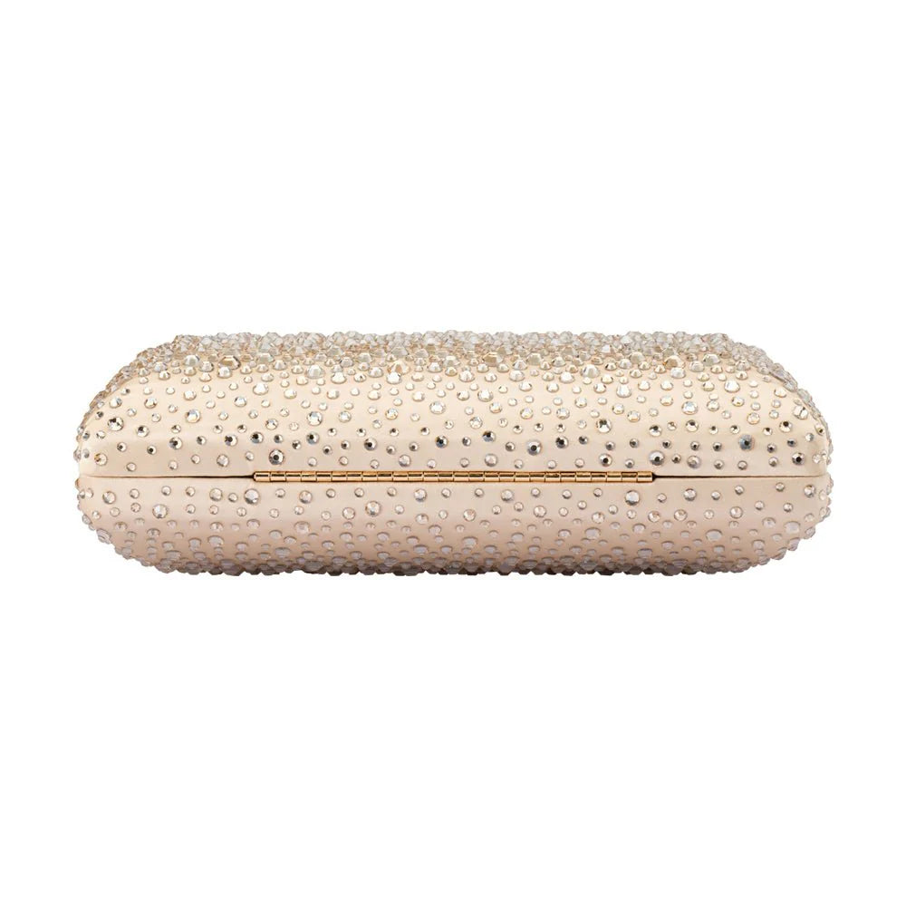 Olga Berg The Kira Hotfix Clutch | Champagne