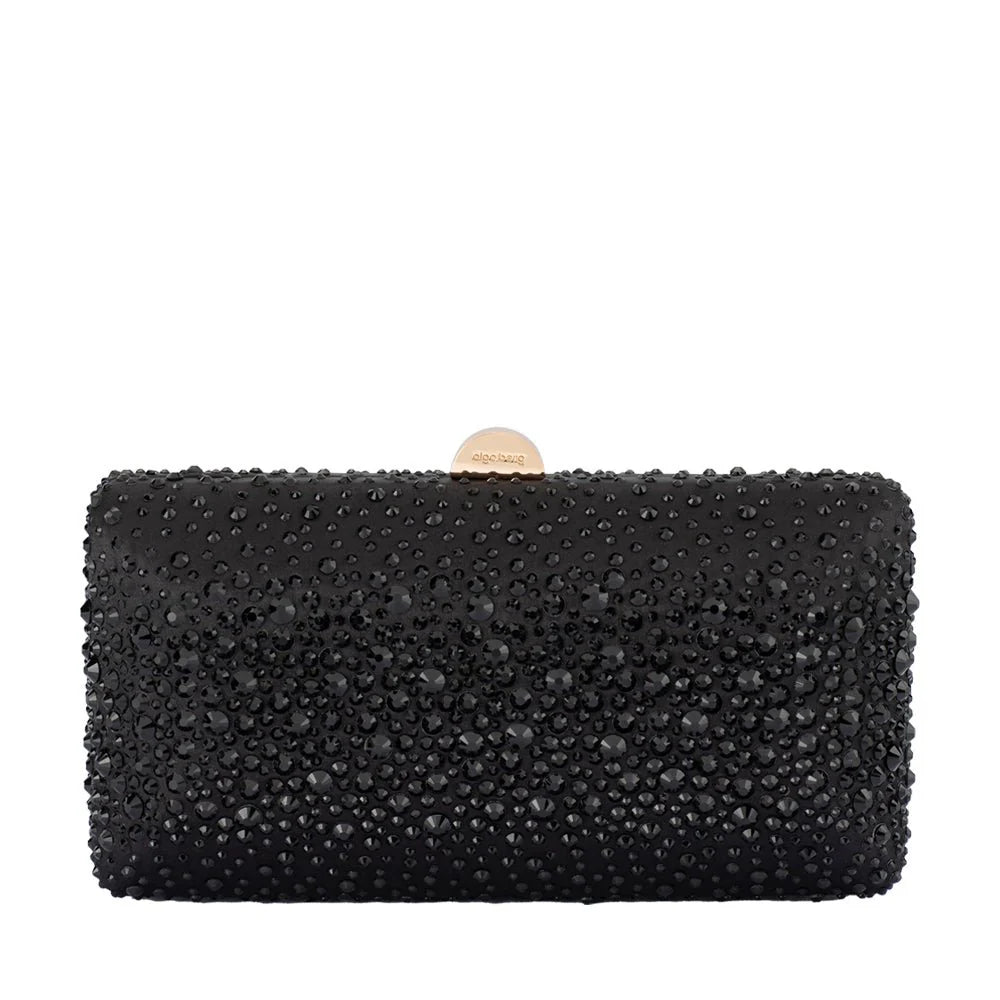 Olga Berg The Kira Hotfix Clutch | Black