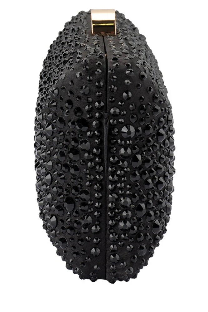 Olga Berg The Kira Hotfix Clutch | Black