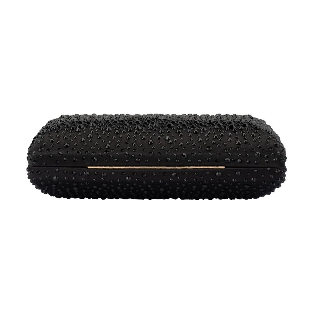Olga Berg The Kira Hotfix Clutch | Black