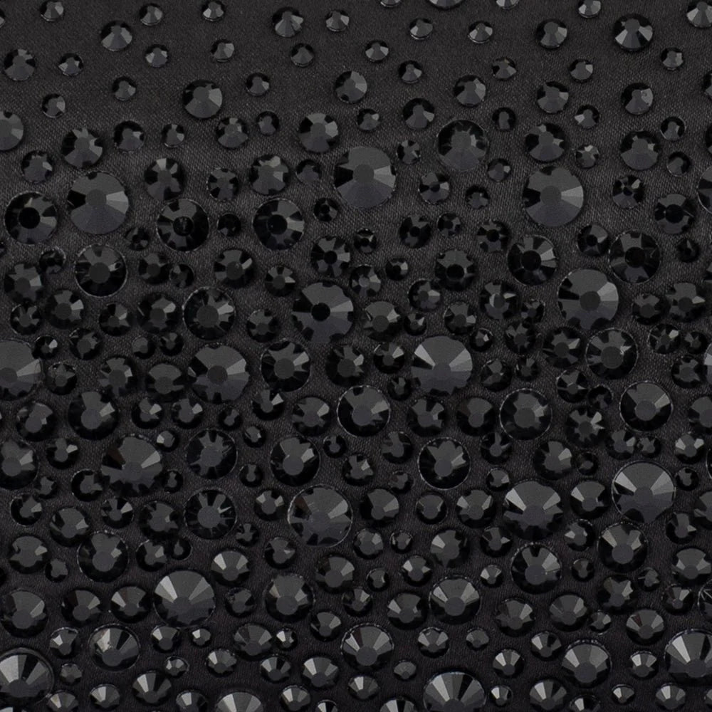 Olga Berg The Kira Hotfix Clutch | Black